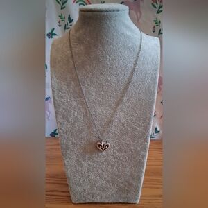 EUC Brighton Alcazar Silver & Swarovski Crystal Casual Everyday Necklace Jewelry